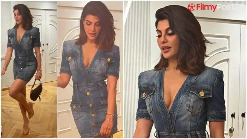 Yo or Hell No? Jacqueline Fernandez's Denim Gown By Balmain