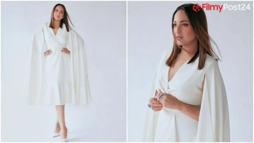 Yo or Hell No? Sonakshi Sinha's White Cape Dress By Gauri & Nainika