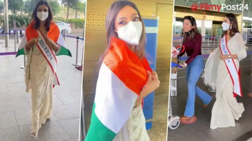 Mrs India World 2021 Navdeep Kaur Leaves Her Country To Compete for Mrs World 2022 Pageant (Watch Video)