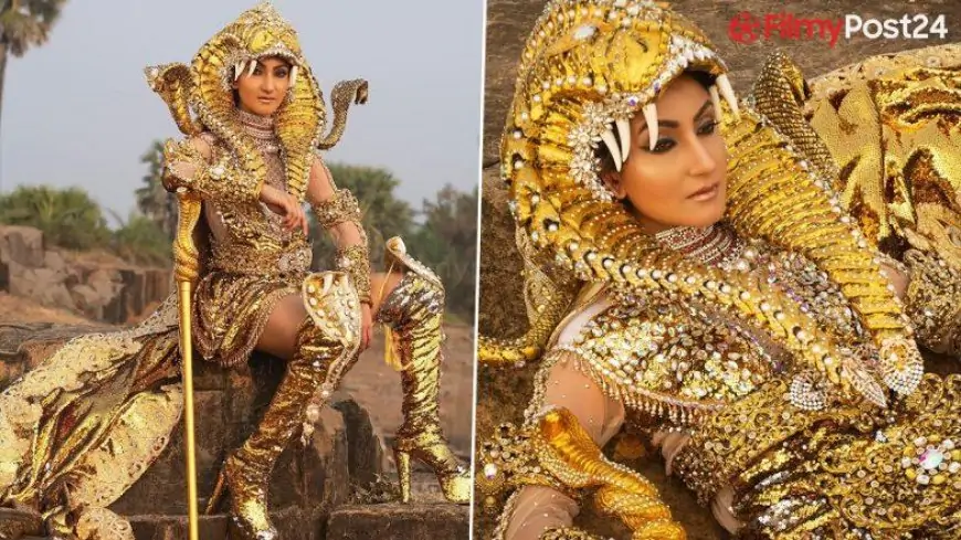Mrs India World 2022 Navdeep Kaur Slays National Costume With Kundalini Chakra-Inspired Avant Garde Outfit (View Pics and Video)