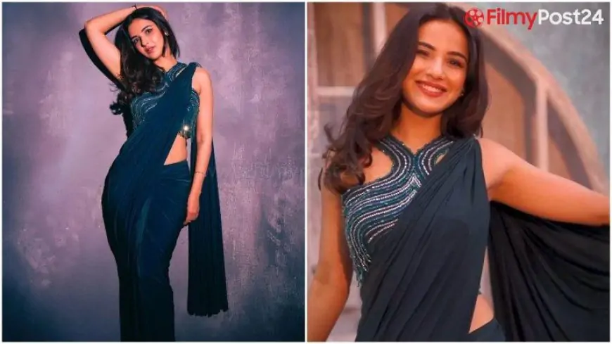 Jasmin Bhasin's Statement Saree is the Perfect Outfit to Flaunt at Your Cocktail Parties (View Pics)
