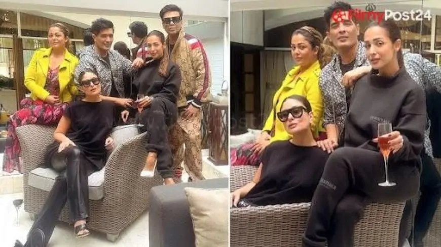 Kareena Kapoor Dons Extra Big Sunglasses With Her All-Black Outfit As She Spends Quality Time With Her BFFs (View Pics)