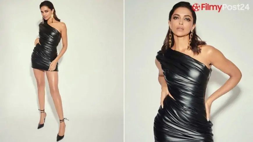 Deepika Padukone Looks Tempting Hot as She Opts for a Black Bodycon Mini Dress for Gehraiyaan Promotions! (View Pics)