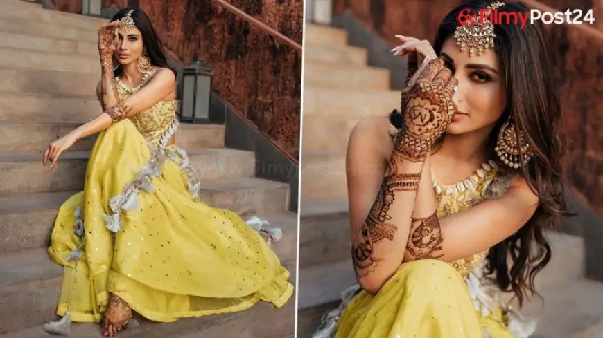 Mouni Roy Looks Gorgeous in Yellow as She Shows Off Her Mehendi in Latest Instagram Post! (View Pics)
