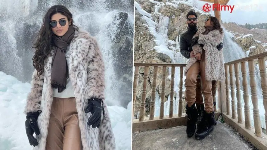 Newlyweds Mouni Roy and Suraj Nambiar Honeymoon in the Snowy Locales of Kashmir (View Pics)