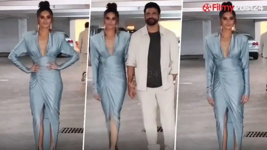 Newlyweds Farhan Akhtar and Shibani Dandekar Look Trendy As They Arrive for Their Marriage ceremony Celebration Hosted by Ritesh Sidhwani (Watch Video)