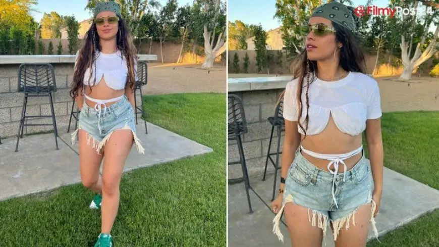 Camila Cabello Looks Stunning In Trendy Infinity Blouse and Hot Denim Shorts at Coachella (View Pics)