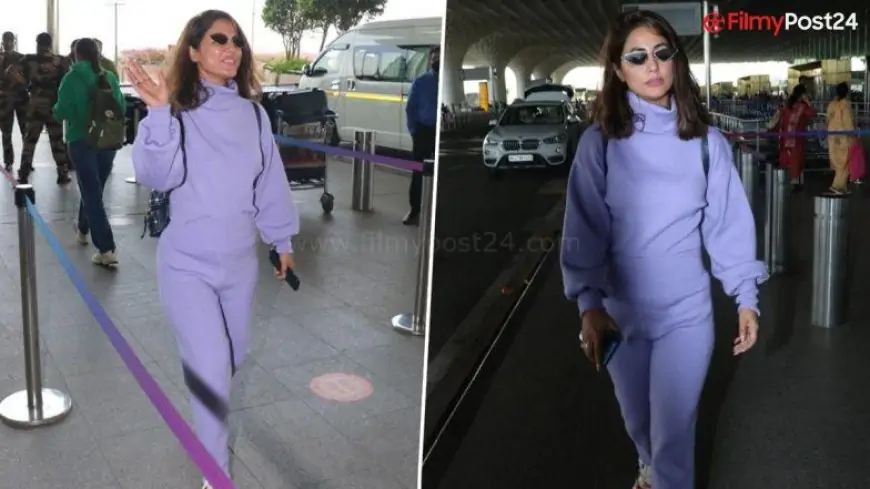 Cannes 2022: Hina Khan Looks Cool and Happy as She Leaves for 75th Film Festival (View Pics and Video)