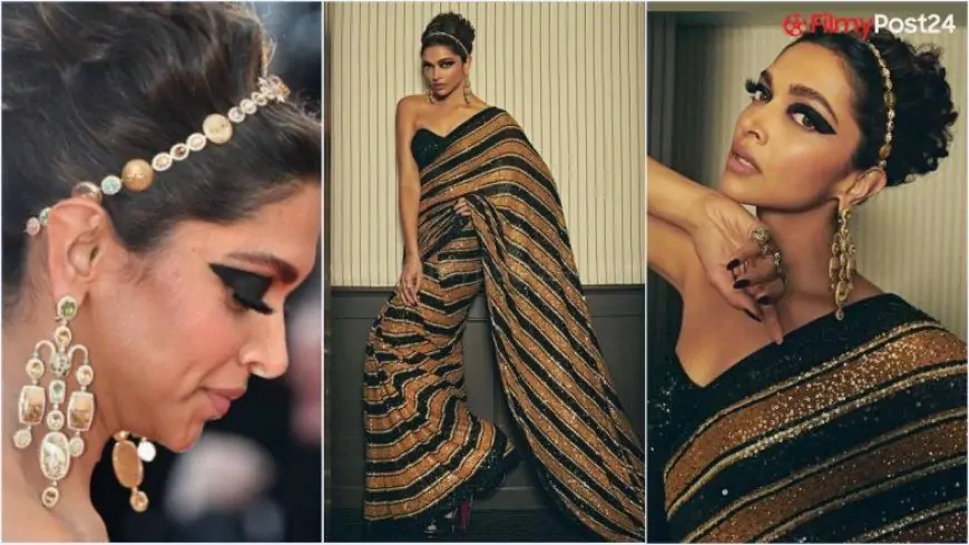 Deepika Padukone at Cannes 2022 Day 1 Red Carpet: View Photos of Bollywood Actress Exuding Retro-Chic Vibes in Sabyasachi!