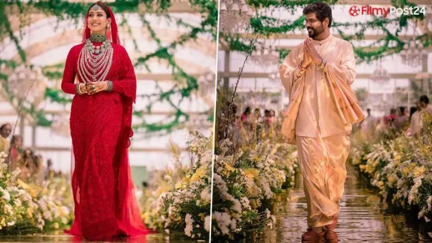 Bride Nayanthara And Groom Vignesh Shivan Look Beautiful In Customized-Made Wedding ceremony Ensembles (View Pics)