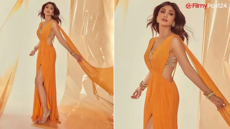 Shilpa Shetty Kundra Is a Diva in an Orange Cutout Costume for Nikamma Promotions (View Pic)