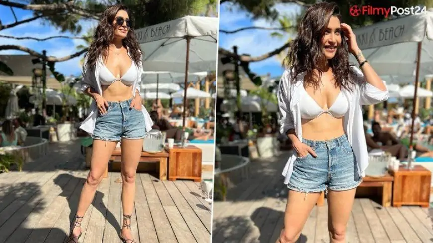 Karishma Tanna Flaunts Her Abs in a Bikini and Denim Shorts While on Vacation in France (View Pics)