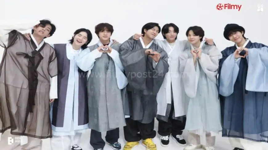 Chuseok 2022 BTS Greetings: V, RM, Suga, Jungkook, Jimin, Jin and J-Hope Extend Wishes to ARMY, Celebrate Mid-Autumn Festival Dressed in Traditional Hanbok (View Photos and Video)