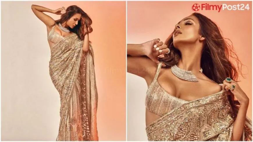 Malaika Arora Sizzles in an Iconic Manish Malhotra Sequined Saree and All We Can Say is 'Scorching Rattling!'