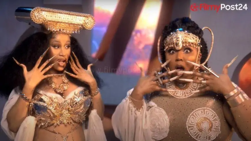 Lizzo, Cardi B Remodel Into Greek Goddesses for Rumors Music Video - WATCH