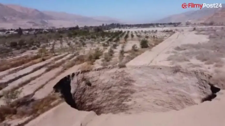 Giant Sinkhole in Chile! Authorities Investigate Mysterious Large Hole That Occurred in a Copper Mine Near Santiago