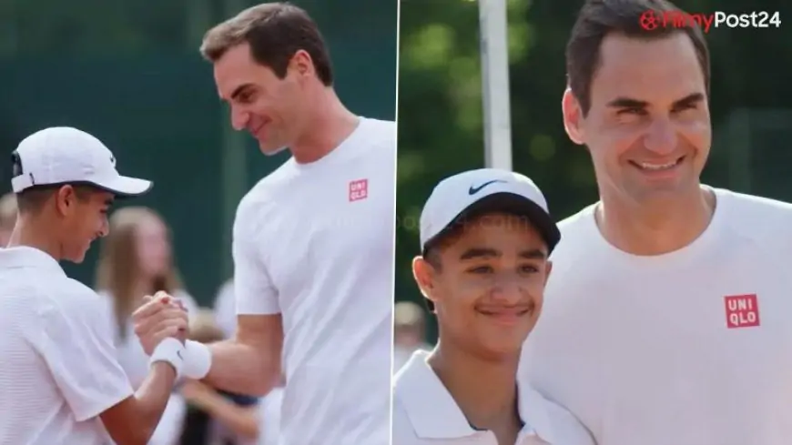 Roger Federer Fulfills ‘Pinky Promise’ Made to Young Fan Zizou in Heartwarming Manner, Watch Video To See What the Swiss Tennis Great Did