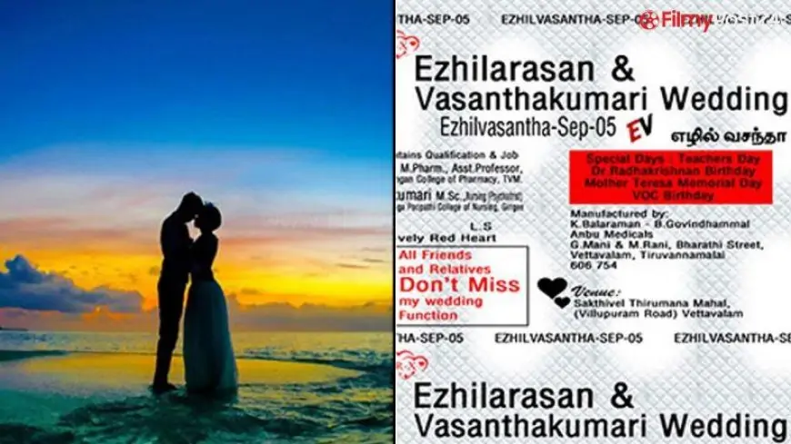Tamil Nadu: Couple’s Viral ‘Tablet Strip’ Themed Wedding Card Leaves Internet in Splits