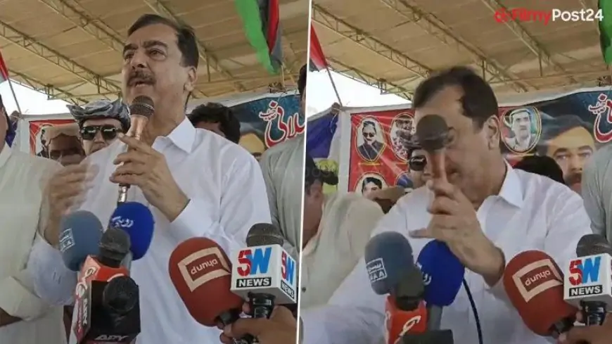 Video: Stage Collapses During Former Pakistan PM Yusuf Raza Gilani's Speech