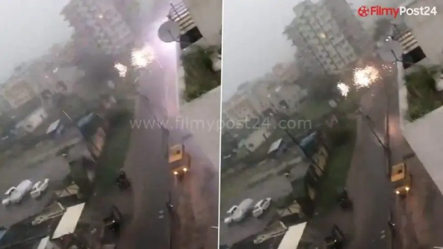Video: Lightning Strikes Maharashtra’s Nashik Amid Incessant Rains