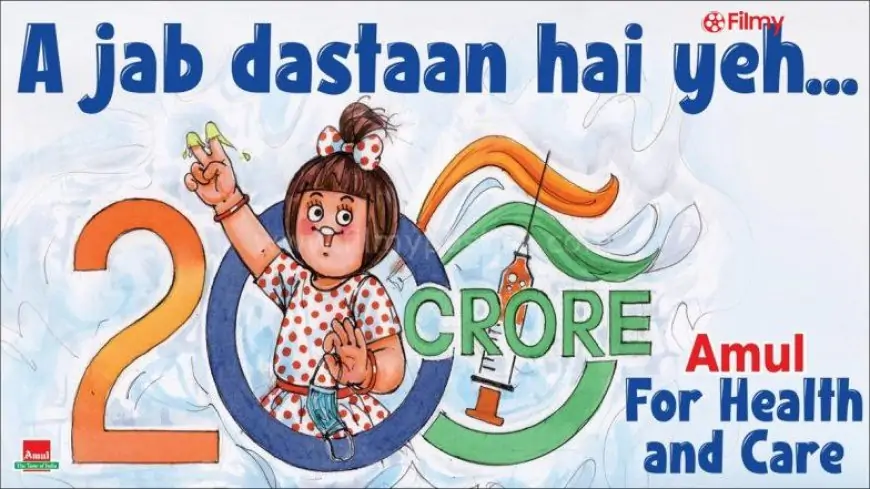 Amul Dedicates Topical Ad To Pay Tribute to Doctors, Nurses, Healthcare Workers for Crossing 200 Crore COVID-19 Vaccination