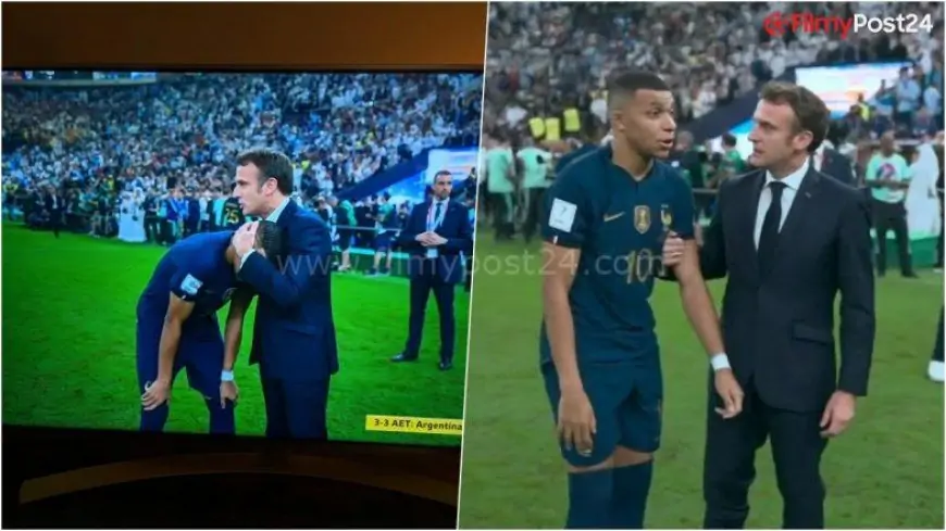 Kylian Mbappe Consoled by French President Emmanuel Macron After France's Loss to Argentina within the FIFA World Cup 2022 Remaining, Video Goes Viral!