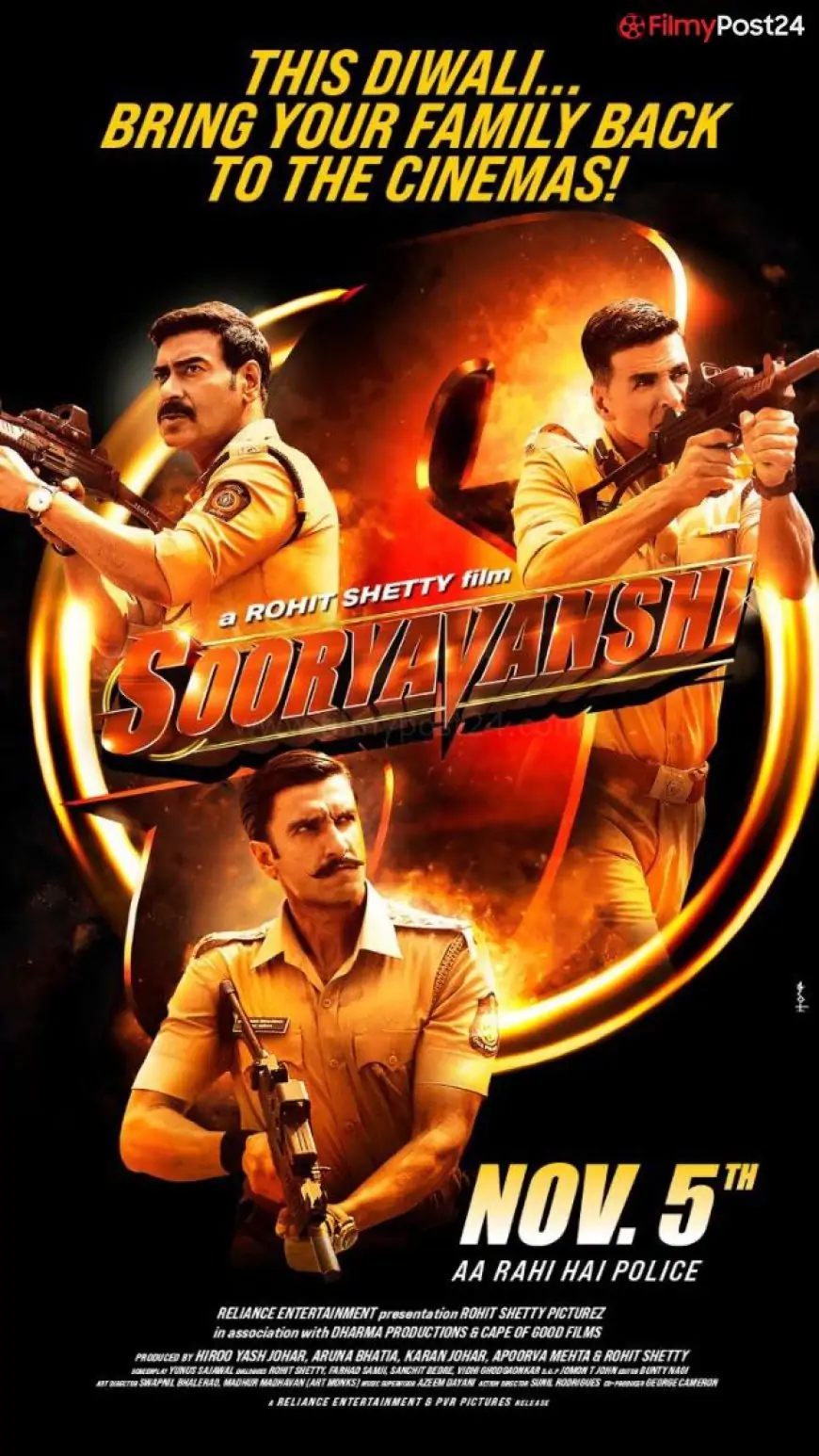 “Industry’s best foot forward to bring people back to the cinemas” – YRF wishes team Sooryavanshi on its release : Bollywood News -