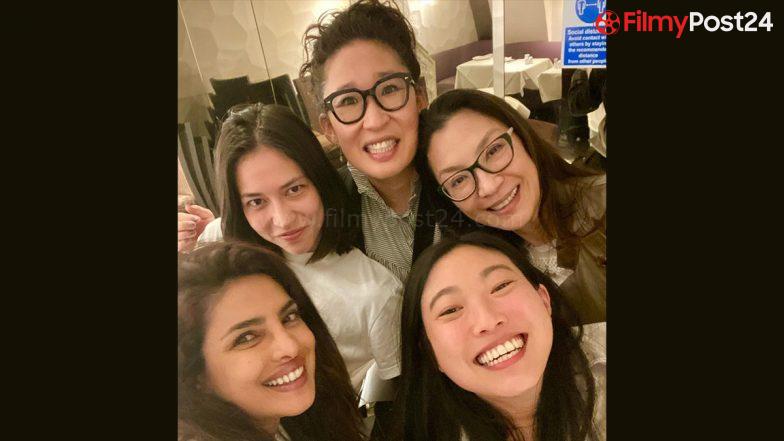 Priyanka Chopra Jonas Dines Out With Marvel’s ‘Shang Chi’ Forged Members Michelle Yeoh, Sandra Oh (View Pic)