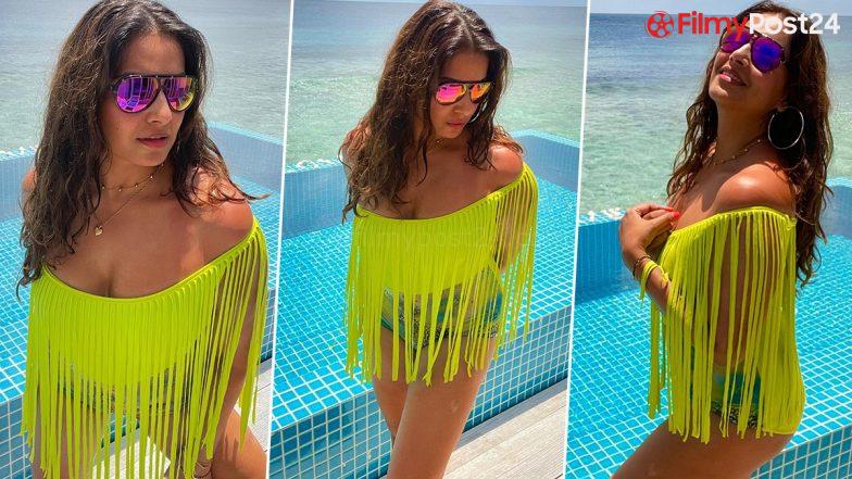 Bipasha Basu Is All About the Neon Power As She Enjoys the ‘Toasty’ Maldives in a Gorgeous Bikini (View Pics)