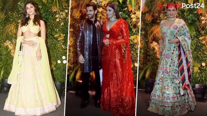 Aditya Seal-Anushka Ranjan Sangeet: Alia Bhatt, Raveena Tandon, Vaani Kapoor and Other Celebs Look Glam at the Function! (View Pics and Video)