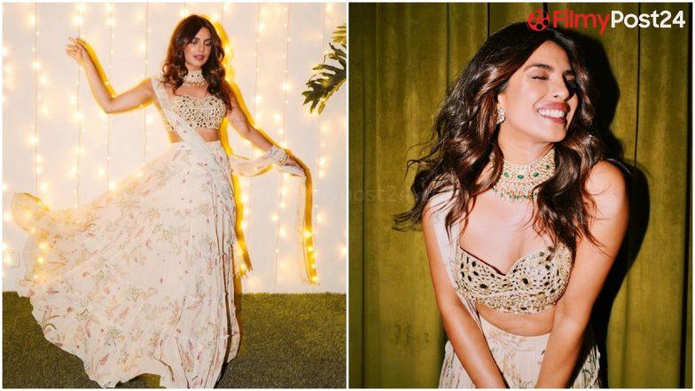 Diwali 2021: Priyanka Chopra Jonas Looks Ravishing In Arpita Mehta’s Outfit! (View Pics)