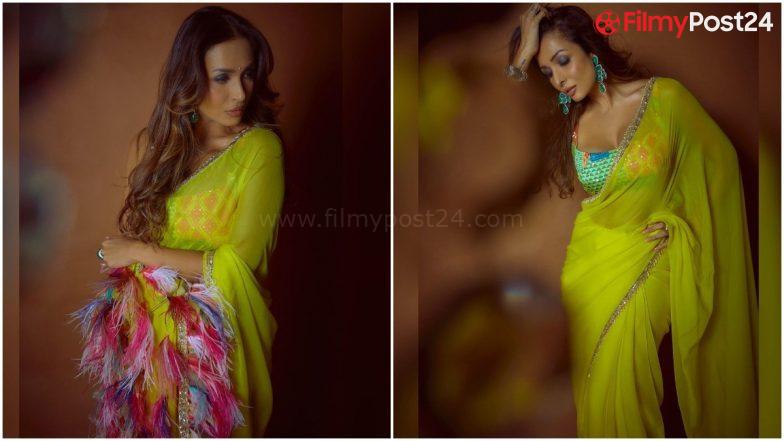 Bhai Dooj 2021: Malaika Arora’s Simple but Stunning Manish Malhotra Saree Can Be Your Style Inspiration (View Pics)