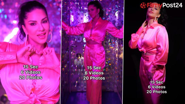 Sunny Leone Shows Off Her Pink Co-Ord Set in a Sexy Video and the Outfit Is Perfect for a New Year Party (Watch Video)