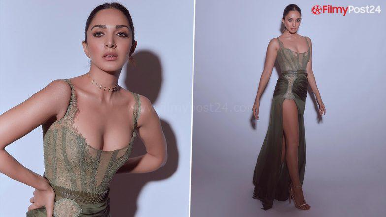 Kiara Advani Amps Up the Glam Quotient in a Thigh-High Slit Dress for an Awards Night (View Pics)