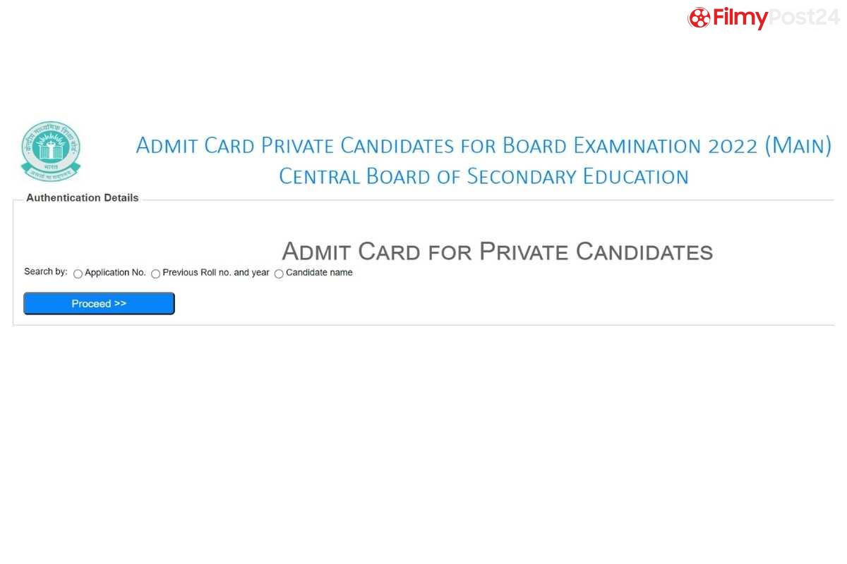 CBSE Term 2 Admit Card 2022 Private candidates Cbse.gov.in