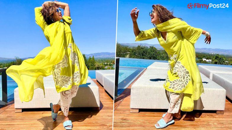 Priyanka Chopra Treats Fans With Desi Look, Netizens Go Gaga Over Her Style In Yellow Salwar Suit (View Pics)