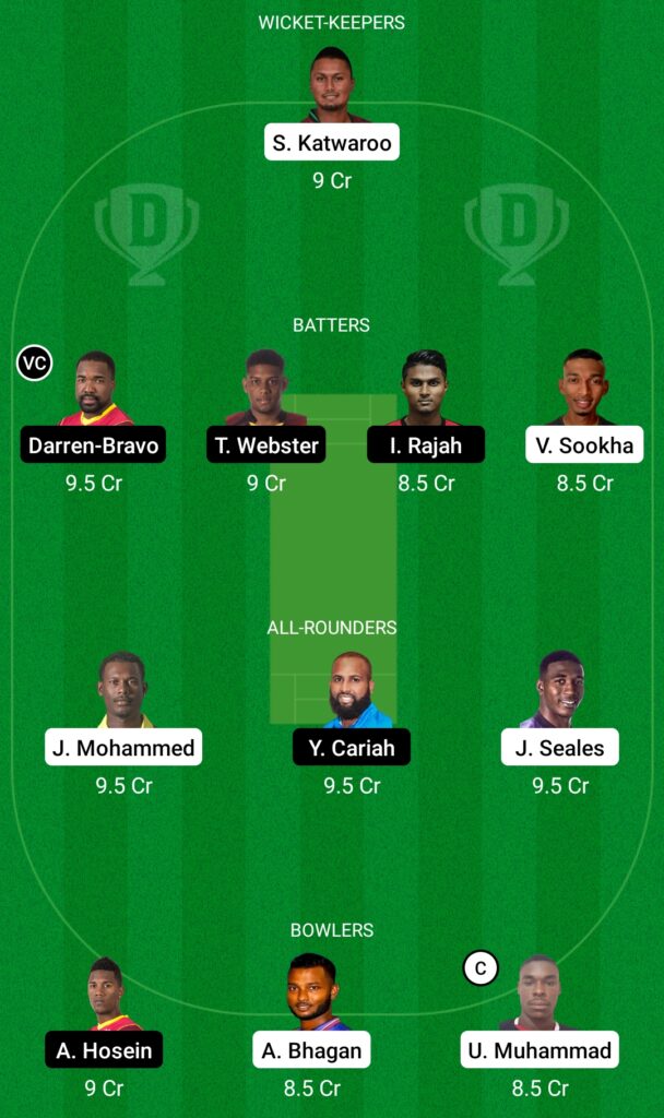 PPSC vs QPCC Dream11 Prediction, Fantasy Cricket Tips, Dream11 Team, Trinidad T20, 2022