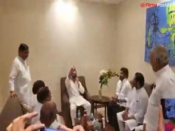 BJP Takes Jibe at Rahul Gandhi, Shares Video of Him Sitting With Telangana Congress Leaders and Asking Them ‘Kya Bolna Hai’