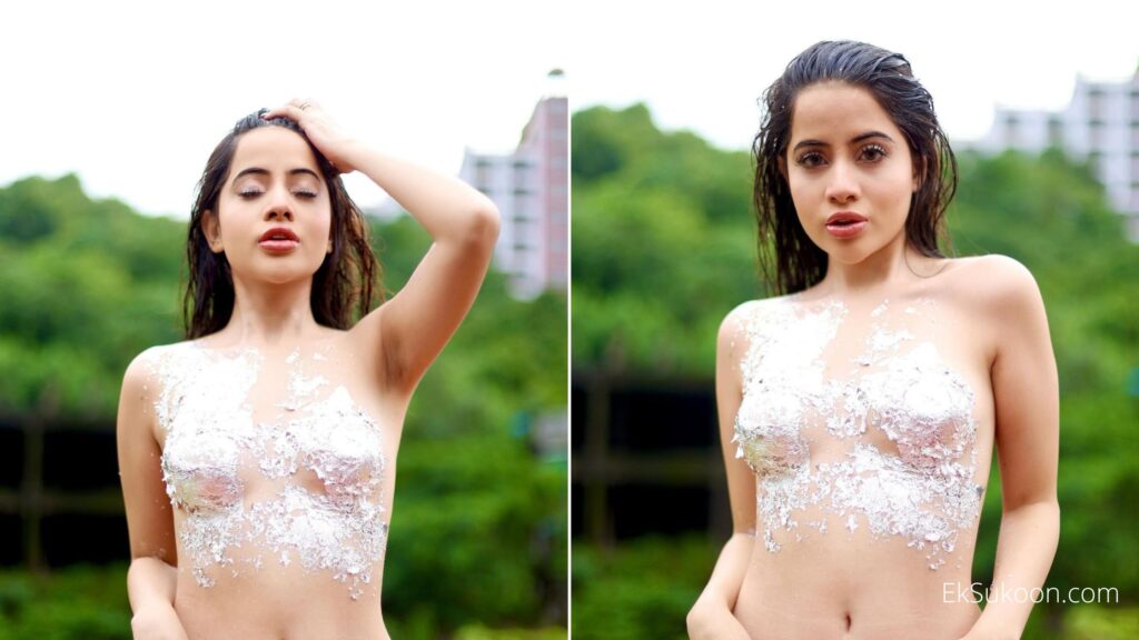 Urfi Javed Poses Without Clothes, Wrapped Silver Foil Around Her Private Parts, Deets Inside