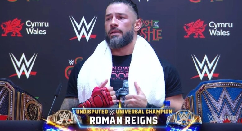 Roman Reigns Walks Out Of Press Conference After WWE Clash At The Castle 2022 1